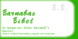 barnabas bibel business card